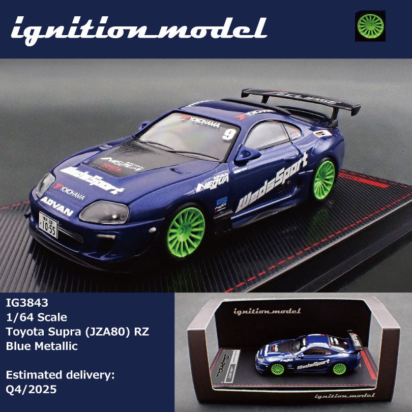 Ignition Model 1/64 Toyota Supra (JZA80) RZ Blue Metallic IG3843