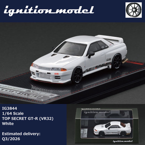 PREORDER Ignition Model 1/64 TOP SECRET GT-R (VR32) White IG3844 (Approx. Release Date : Q3 2026 subject to manufacturer's final decision)