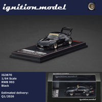 PREORDER Ignition Model 1/64 RWB 993 Black IG3870 (Approx. Release Date : Q1 2026 subject to manufacturer's final decision)