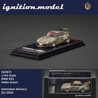 Ignition Model 1/64 RWB 993 Matte Green IG3873