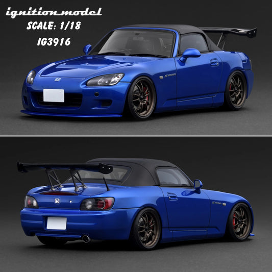 Ignition Model INITIAL D Honda S2000 (AP1) Blue Metallic IG3916