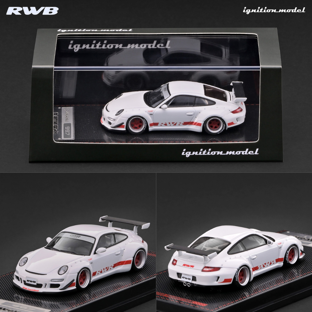 PREORDER Ignition Model 1/64 RWB 997 GT3 White IG4099 (Approx. Release Date : Q2 2027 subject to manufacturer's final decision)
