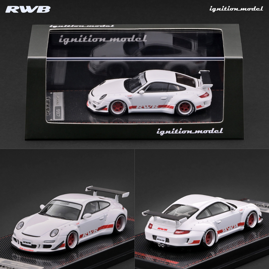 PREORDER Ignition Model 1/64 RWB 997 GT3 White IG4099 (Approx. Release Date : Q2 2027 subject to manufacturer's final decision)