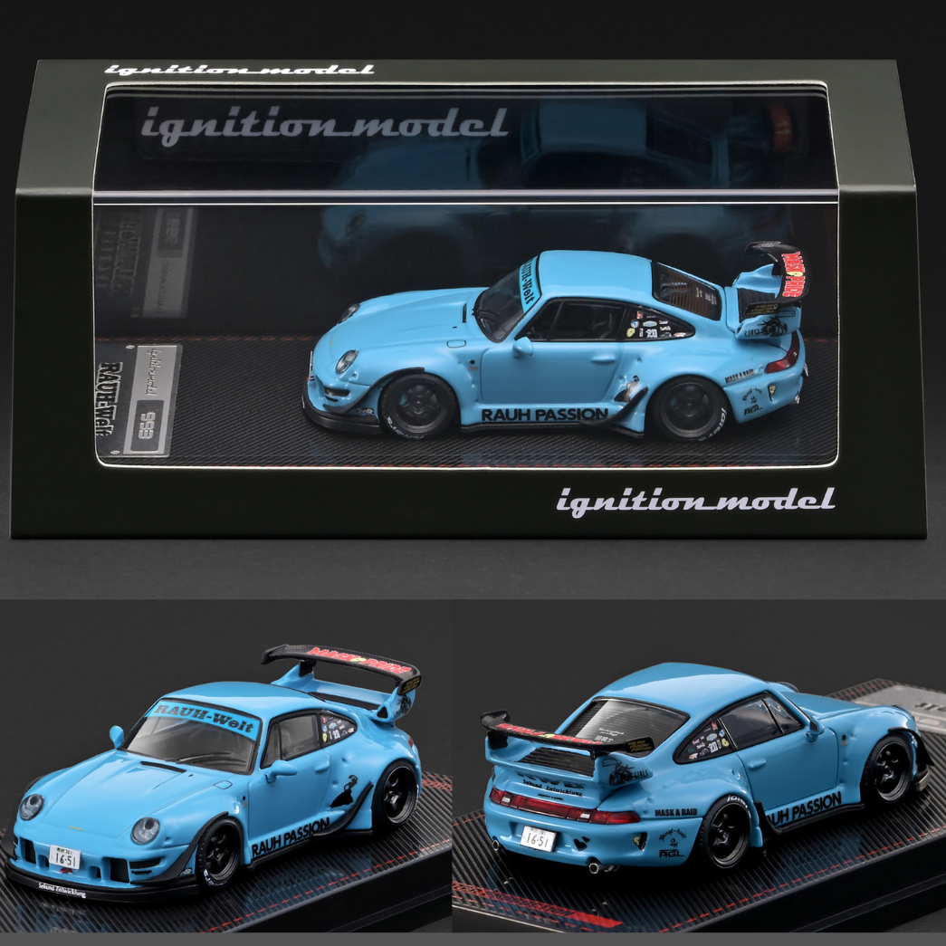 PREORDER Ignition Model 1/64 RWB 993 Light Blue IG4211 (Approx. Release Date : Q4 2026 subject to manufacturer's final decision)