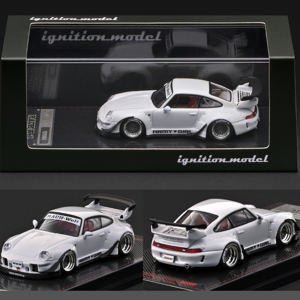 PREORDER Ignition Model 1/64 RWB 993 White Metallic IG4216 (Approx. Release Date : Q4 2026 subject to manufacturer's final decision)
