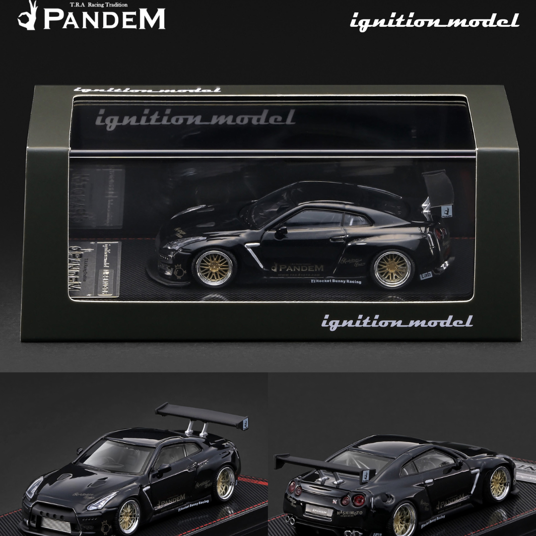 PREORDER Ignition Model 1/64 PANDEM R35 GT-R Black Metallic IG4277 (Approx. Release Date : Q1-Q2 2027 subject to manufacturer's final decision)