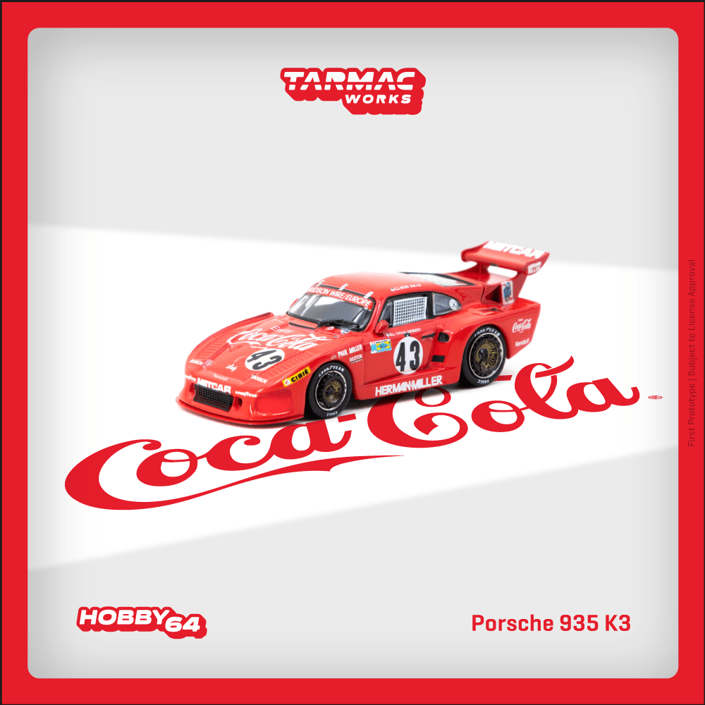 TARMAC WORKS HOBBY64 1/64 Porsche 935 K3 24h of Le Mans 1981 Bob Akin / Paul Miller / Craig Siebert T64-079-81LM43