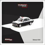 PREORDER TARMAC WORKS ROAD64 1/64 Datsun 510 Police Car T64R-052-PC (Approx. Release Date :  March 2025 subject to manufacturer's final decision)