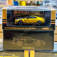 INNO64 1/64 GT-R (R35) TOP SECRET Black Carbon (HK VDX 2025) Exclusive Model IN64-R35TS-HKVDE25