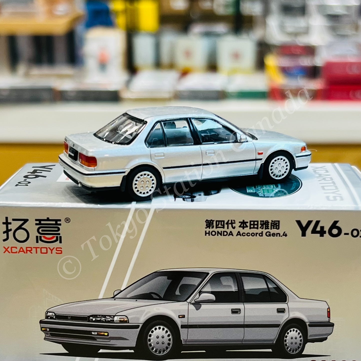 XCARTOYS 1/64 Honda Accord Gen 4 Silver Y46-01