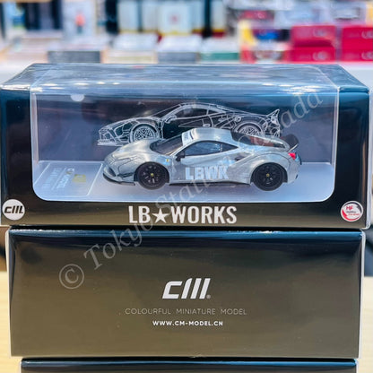 *CHASE CAR* CM MODEL 1/64 LBWK 488 Matte Black (Indonesia Exclusive) CM64-LB488-INA