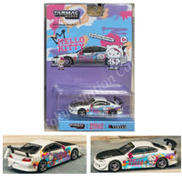 PREORDER Tarmac Works 1/64 VERTEX Nissan (S15) Hello Kitty Drift Car (Indonesia Exclusive) T64G-023-HK2 (Approx. Release Date :  DEC 2024 subject to manufacturer's final decision)