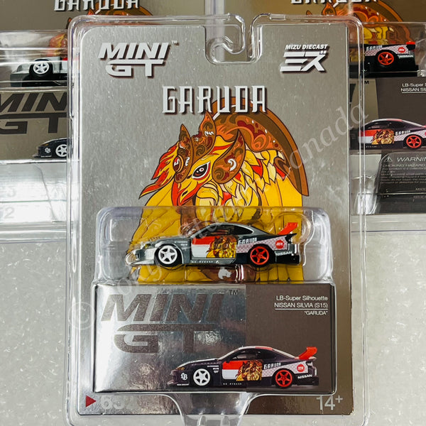 *CHASE CAR* MINI GT 1/64 Nissan LB-Super Silhouette S15 SILVIA “Garuda”  MINI GT x MIZU Diecast MGT00652-R