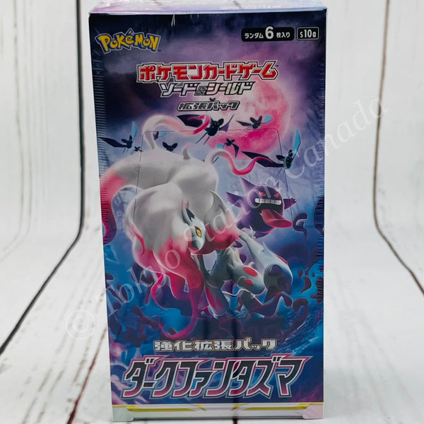 Pokemon Box TCG Japanese Pokemon Card Booster Box - Sword & Shield: Dark Phantasma (s10a) Sealed Booster Box Pokemon TCG Pokemon Box TCG Japanese Pokemon Card Booster Box - Sword & Shield: Dark Phantasma (s10a) Sealed Booster Box Pokemon TCG