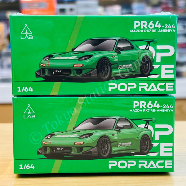POPRACE 1/64 Taiwan LAB Exclusive Event Model MAZDA RX7 RE-AMEMIYA PR640244