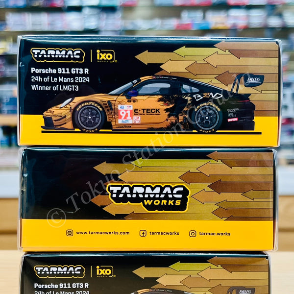 TARMAC WORKS 1/64 Porsche 911 GT3 R 24h of Le Mans 2024 - Winner of LMGT3 (R. Lietz / M. Schuring / Y. Shahin) SPECIAL EDITION FOR 7-ELEVEN TAIWAN T64-084-24LM91