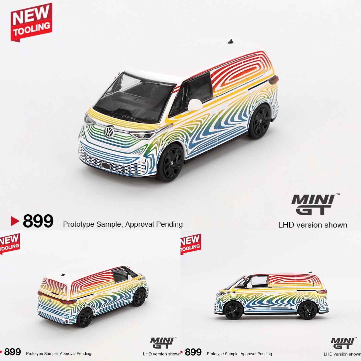 MINI GT 1/64 Volkswagen ID. Buzz  Prototype "Rainbow" MGT00899-L