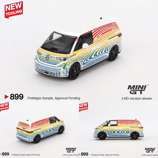 PREORDER MINI GT 1/64 Volkswagen ID. Buzz  Prototype "Rainbow" MGT00899-L (Approx. Release Date : Q2 2025 subject to manufacturer's final decision)