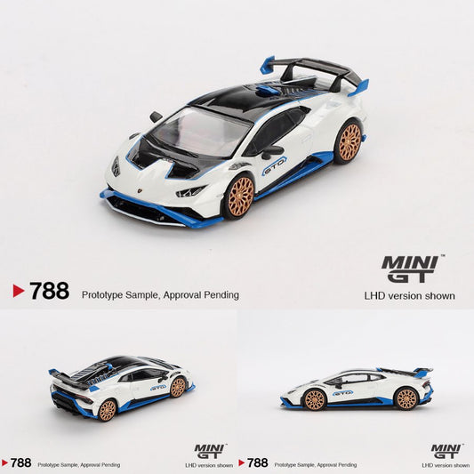 MINI GT 1/64 Lamborghini Huracán STO  Bianco Asopo MGT00788-L