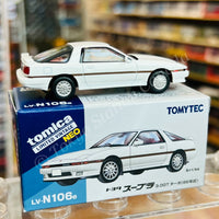 TOMYTEC TLVN 1/64 Toyota Supra 3.0 GT Turbo (white) 1986 LV-N106e