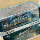 TARMAC WORKS GLOBAL64 1/64 Pagani Huayra R Turquoise Carbon Fiber (Exclusive Model at Exotics on Broadway car show in USA) T64G-TL035-TCF