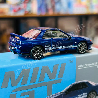 MINI GT 1/64 Nissan Skyline GT-R Top Secret VR32 Metallic Blue MGT00589-R