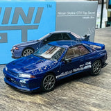 MINI GT 1/64 Nissan Skyline GT-R Top Secret VR32 Metallic Blue MGT00589-R