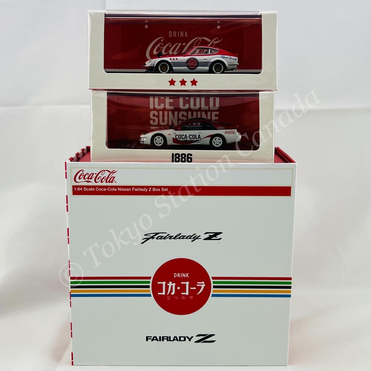 INNO64 x TINY 1/64 NISSAN FAIRLADY Z "Coca-Cola" Box Set COKE059