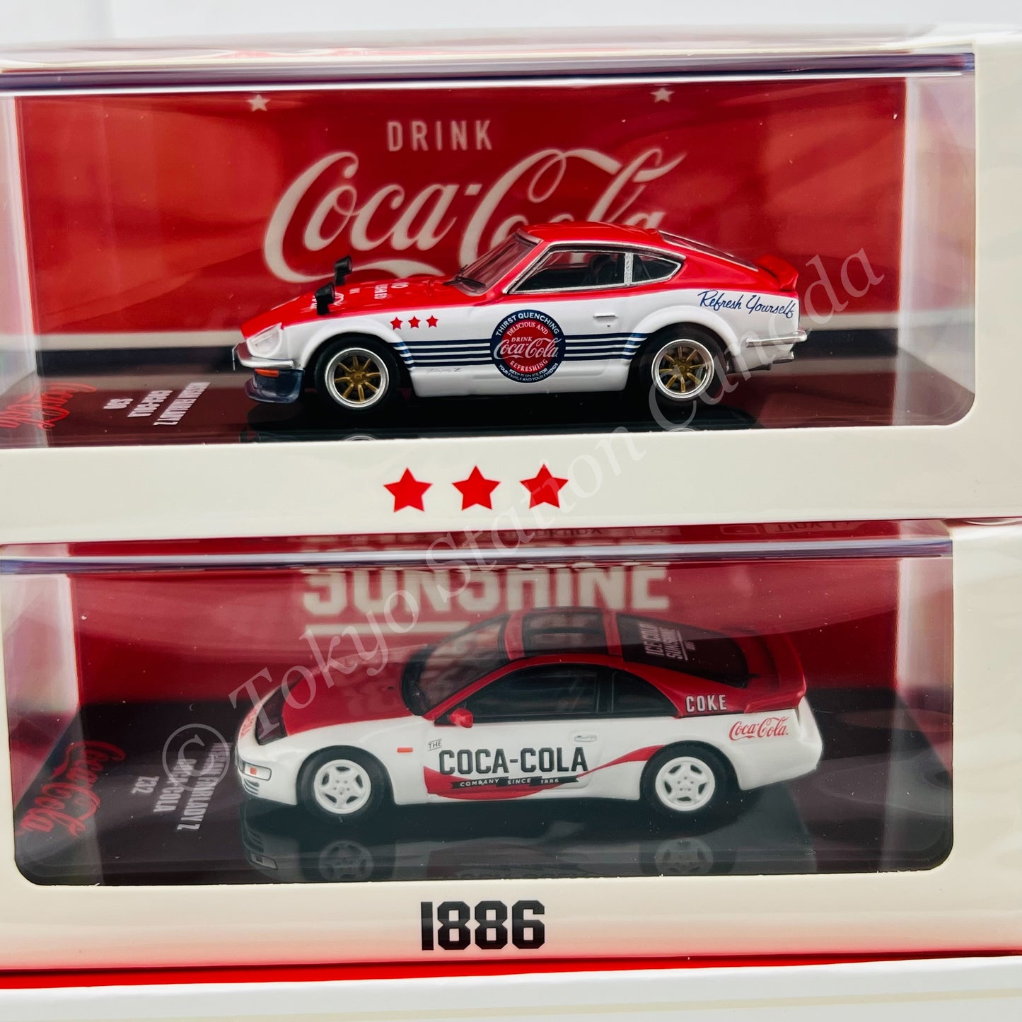 INNO64 x TINY 1/64 NISSAN FAIRLADY Z "Coca-Cola" Box Set COKE059