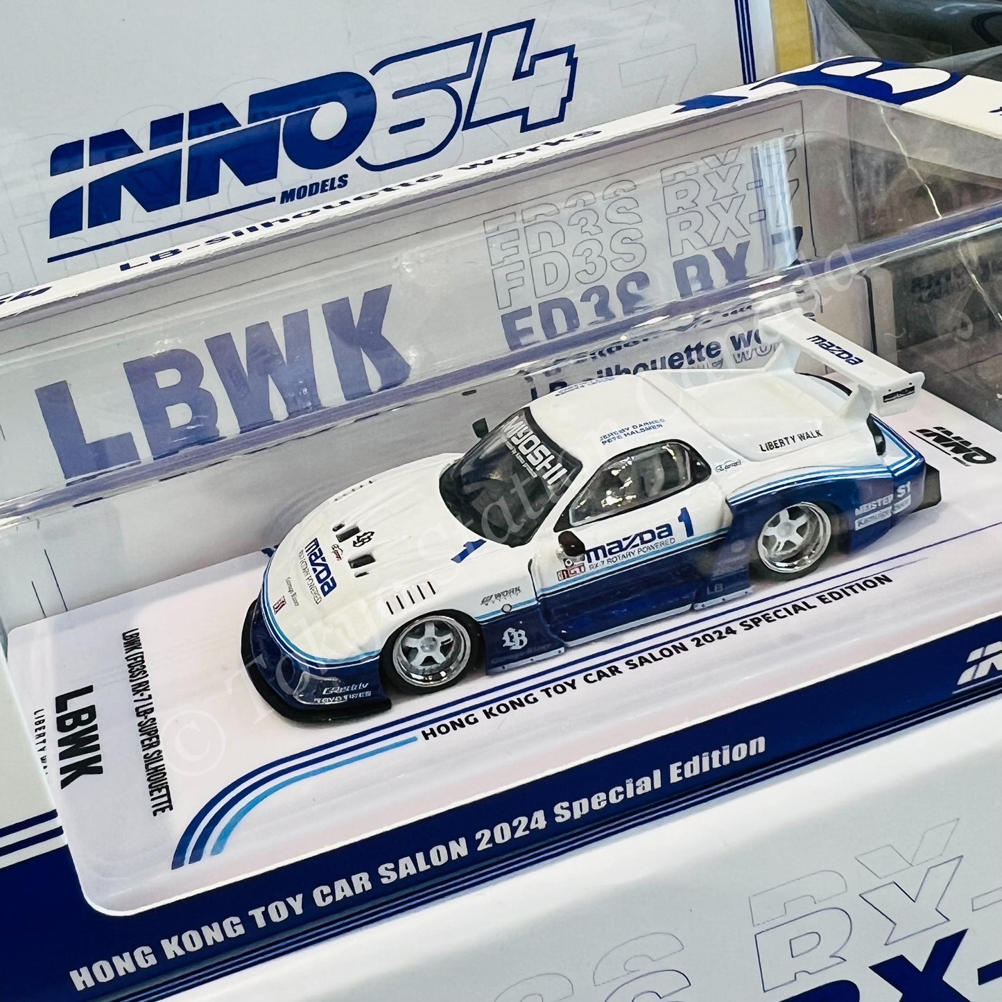 INNO64 1/64 MAZDA RX7 (FD3S) LB-SUPER SILHOUETTE Hong Kong Toy Car
