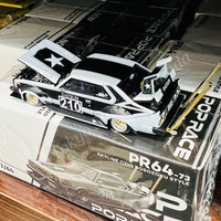 POPRACE 1/64 Skyline C210 Kaido Racer - Bosozoku Style Matt Black PR640073