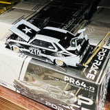 POPRACE 1/64 Skyline C210 Kaido Racer - Bosozoku Style Matt Black PR640073