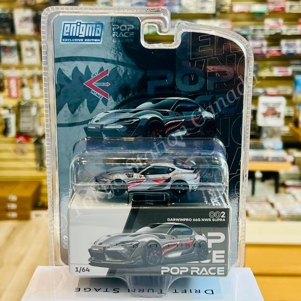 POPRACE 1/64 Darwin Pro 66G NWB Supra A90 - Grey Metallic PR640098B PRE002