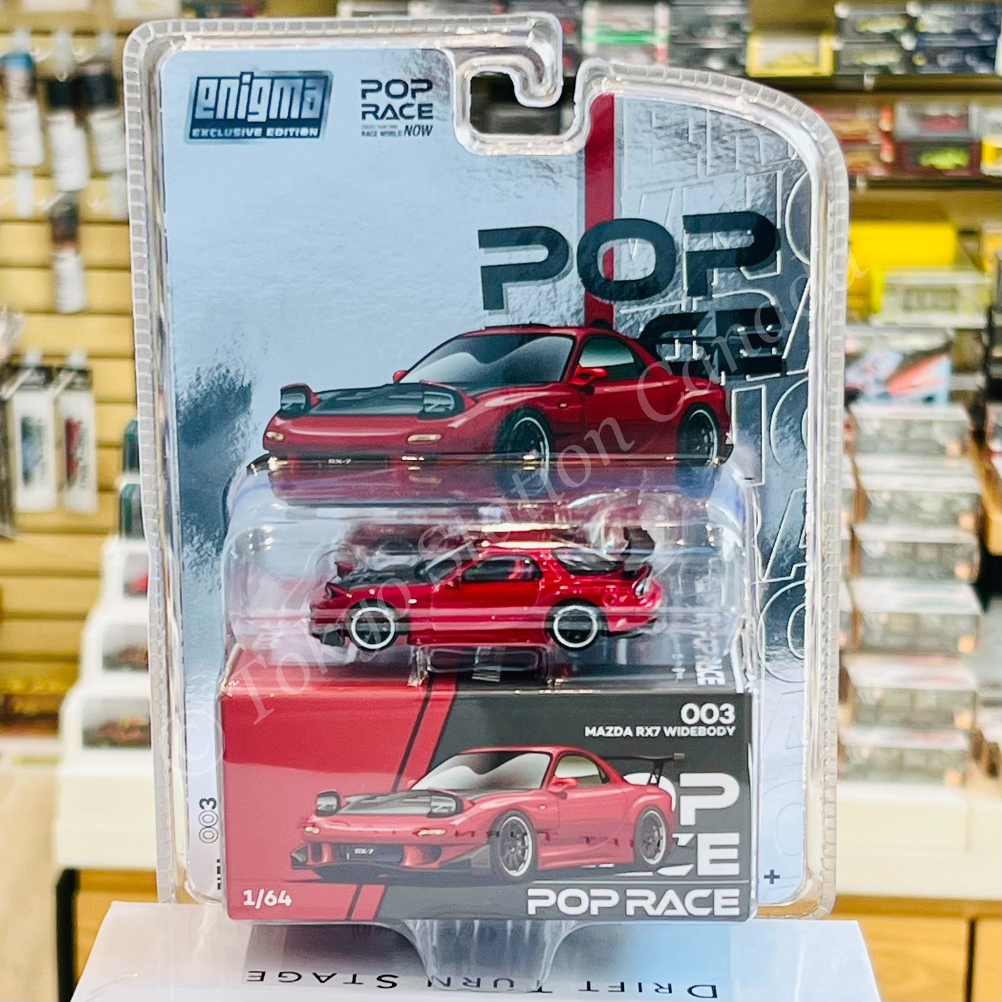 POPRACE 1/64 Mazda RX7 Widebody Metallic Red (enigma Exclusive POPRACE 1/64 Mazda RX7 Widebody Metallic Red (enigma Exclusive