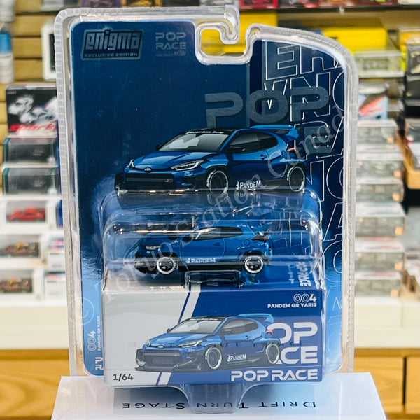 POPRACE 1/64 PANDEM GR YARIS Blue PRE004 (enigma Exclusive Edition) (Distribution)