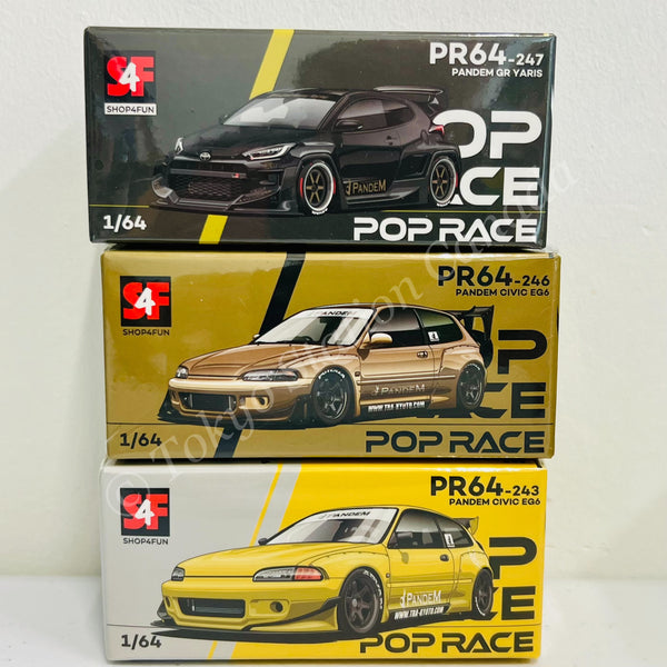 POPRACE 1/64 Philippines SHOP4FUN Exclusive Event Model Set of 3 ** Limit one set per customer **