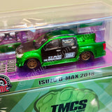BM Creations 1/64 Isuzu D-MAX 2018 Low Rider Metallic Green (TMCS Malaysia 2025 event model) 64B0466