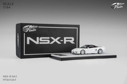 PREORDER Micro Turbo 1/64 Custom NSX-R - Metallic White MT6412A1 (Approx. Release Date : Q3 2025 subject to manufacturer's final decision)