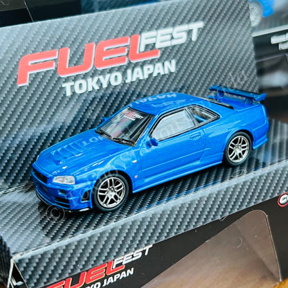 TARMAC WORKS COLLAB64 1/64 Schuco x Tarmac Works 1/64 Nismo R34 GT-R Z-tune FuelFest Tokyo 2023 Special Edition T64S-014-FF