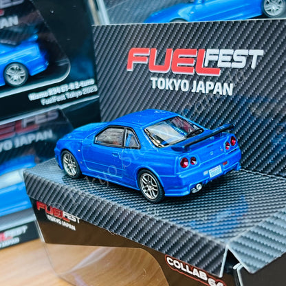 TARMAC WORKS COLLAB64 1/64 Schuco x Tarmac Works 1/64 Nismo R34 GT-R Z-tune FuelFest Tokyo 2023 Special Edition T64S-014-FF