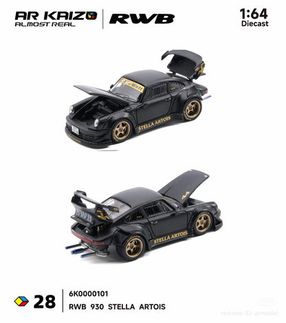 PREORDER AR KAIZO 1/64 RWB 930 STELLA ARTOIS 6K0000101 (Approx. Release Date: Q3 2026 and subject to the manufacturer's final decision)