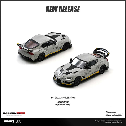 PREORDER INNO64 1/64 TOYOTA SUPRA A90 "DarwinPRO" Matt Grey IN64-A90DP-MGRAY (Approx. Release Date : Q3 2026 subject to the manufacturer's final decision)