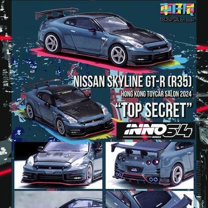 INNO64 1/64 NISSAN GT-R (R35) "TOP SECRET EDITION" Hong Kong Toy Car Salon 2024 Special Edition IN64-R35TS-HKTS24