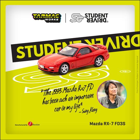 Tarmac Works COLLAB64 1/64 Mazda RX-7 FD3S Red JC64-005-RD