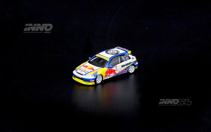INNO64 1/64 HONDA CIVIC Type-R (EK9) "NO GOOD RACING" Red Bull Livery IN64-EK9-JDM14