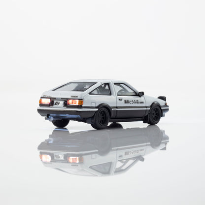 PREORDER KYOSHO 1/64 INITIAL D / TOYOTA SPRINTER TRUENO (AE86) with LED 07133LA (Approx. Release Date: Q1 2027 and subject to the manufacturer's final decision)