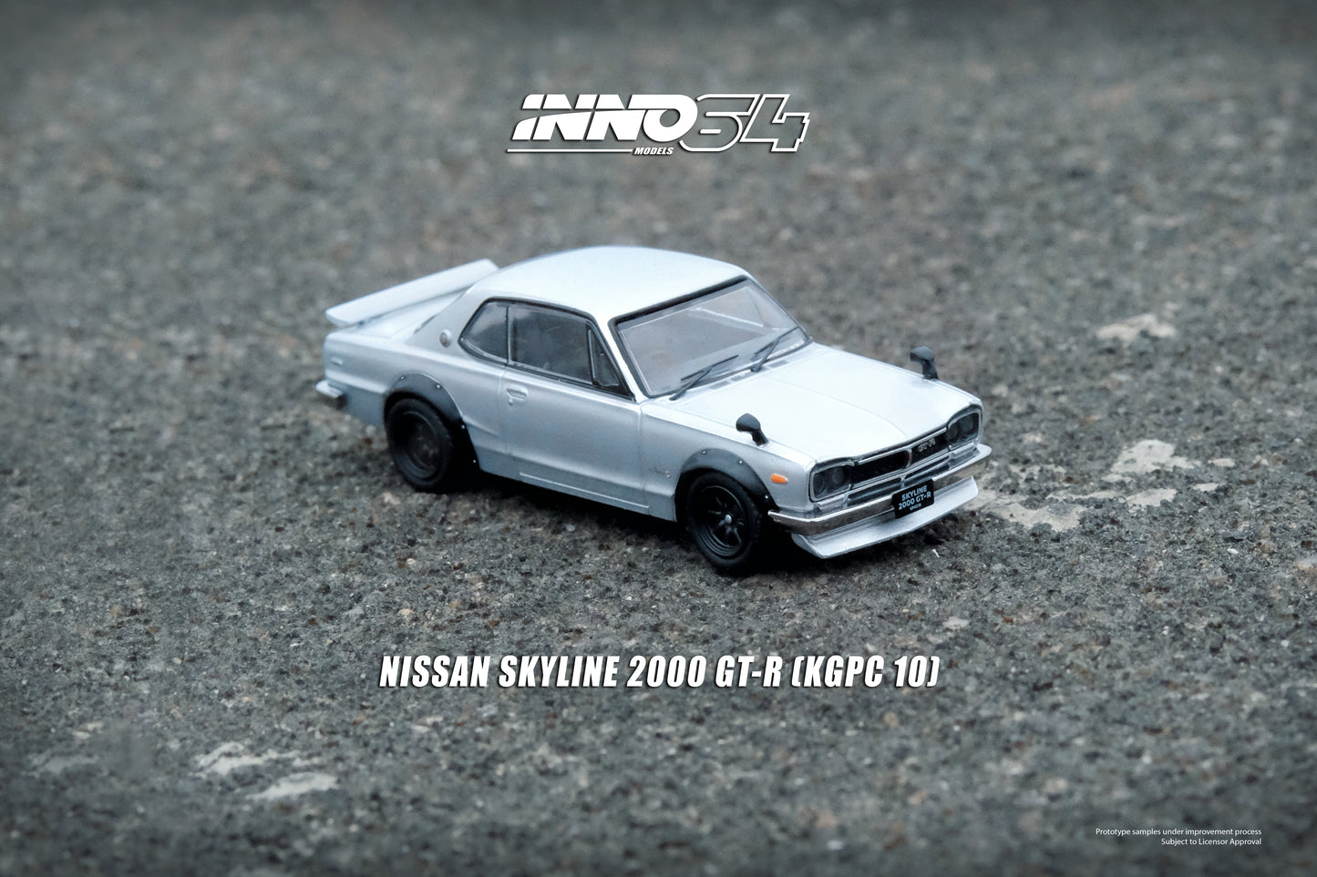 INNO64 1/64 NISSAN SKYLINE 2000 GT-R (KPGC10) Silver IN64-KPGC10-SIL
