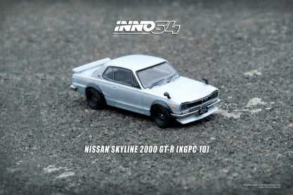 INNO64 1/64 NISSAN SKYLINE 2000 GT-R (KPGC10) Silver IN64-KPGC10-SIL