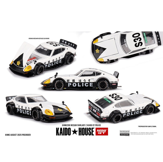 MINI GT x Kaido House 1/64 Nissan Fairlady Z Kaido GT Police KHMG208