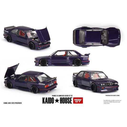 MINI GT x Kaido House 1/64 BMW M3 Kaido GT V2- Purple KHMG216